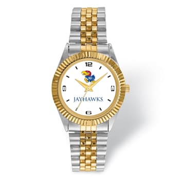 LogoArt University of Kansas Pro Two-tone Gents Watch