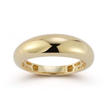 Bellissima Gold 14K Yellow Gold Thin Dome Ring