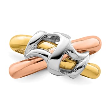 14K Polished Woven Band