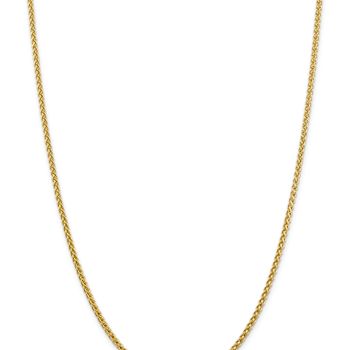 14k Yellow Gold 2.75mm Semi-solid Wheat Chain 30"