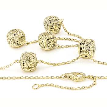 Rose A La Turca Necklace In 18K Gold Over Sterling Silver 10mm 18 Inch