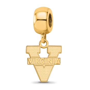 14K Yellow Gold Over Sterling Silver LogoArt University of Virginia
Small Dangle Bead