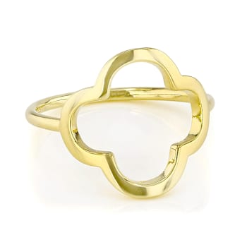 Clover Ring In 18K Gold Over Sterling Silver