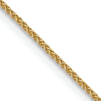 14k Yellow Gold 0.80mm Wheat Pendant Chain 22 Inches