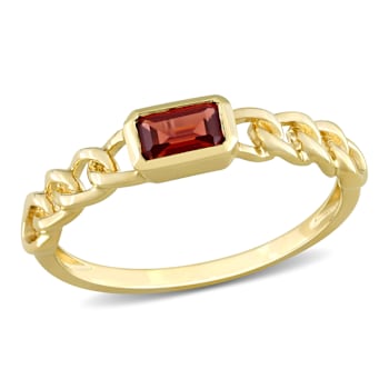 Garnet 14K Yellow Gold Ring 0.34ctw