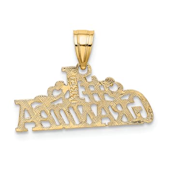 14K Yellow Gold Number 1 GRANDPA Charm