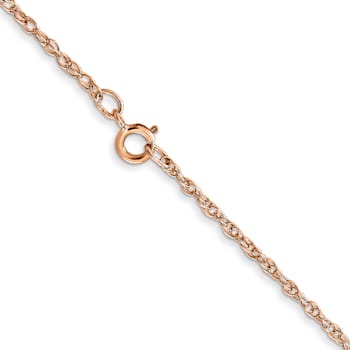 14k Rose Gold 1.15mm Solid Cable 20 Inch Chain