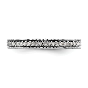 Sterling Silver Stackable Expressions Polished Diamond Ring 0.288ctw