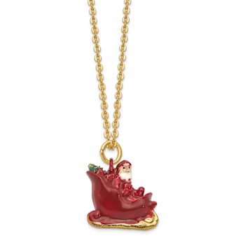 CRUISIN' SANTA in Sleigh Trinket Box