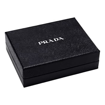 Prada Men's Black Saffiano Leather Logo Billfold Bifold Wallet