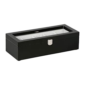 Mele and Co Tate Glass Top Wooden Watch Box