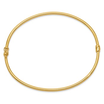 14K Yellow Gold Hinged Bangle Bracelet