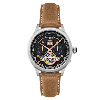 Thomas Earnshaw Baron Grand Date Calendar Open Heart Automatic