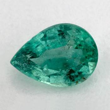Zambian Emerald 8.11x5.83mm Pear Shape 0.97ct