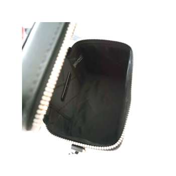 Michael Kors Sandrine Small Box Crossbody Trunk Black Rhinestone Handbag