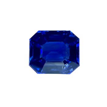 Sapphire Loose Gemstone 11.2x9.7mm Emerald Cut 7.39ct