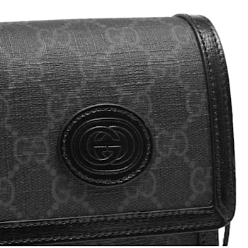Black gg marmont cellarius wallet bag deals