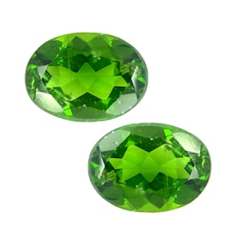 Chrome Diopside 7x5mm Oval Matched Pair 1.50ctw