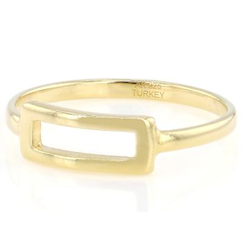 Buckle Band Ring In 18K Gold Over Sterling Silver