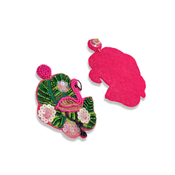 Pink/Green Left & Right Flamingo Earring