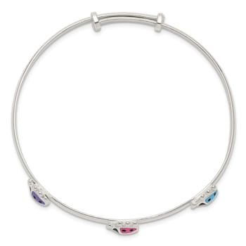 Sterling Silver Children's Enameled Ladybug Bracelet, Children's Bracelets, Jewelry & Watches