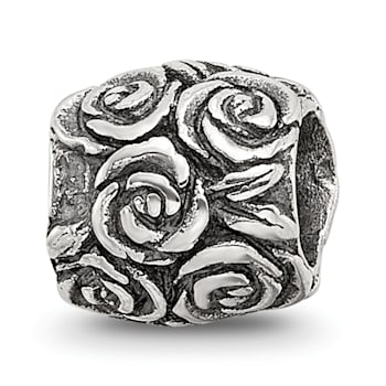 Sterling Silver Floral Bali Bead