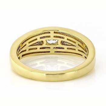 Timeless Lab-Grown Diamond Men's Solitaire Ring In 14K Gold Over
Sterling Silver