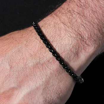 Robert Alton Men's Box Link 5mm Bracelet In Stainless Steel
