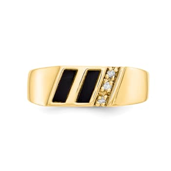 10K Yellow Gold AA Diamond Ring