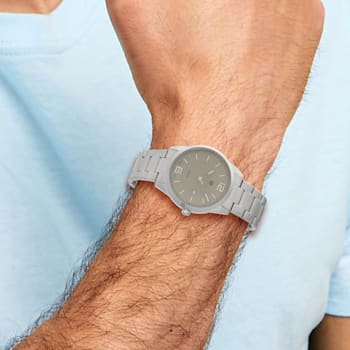 Charles Hubert Stainless Steel Grey Dial Watch