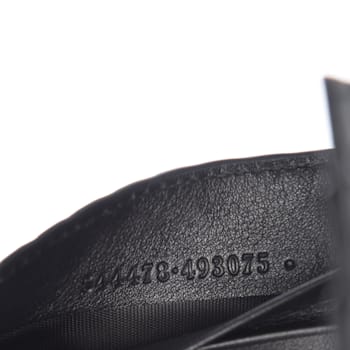 Gucci Unisex Microguccissima GG Black Money Clip Wallet