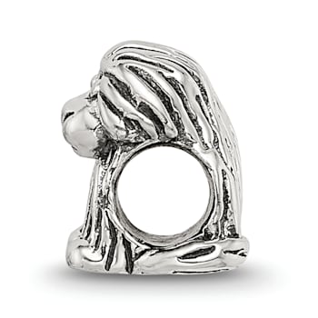 Sterling Silver Puppy Bead