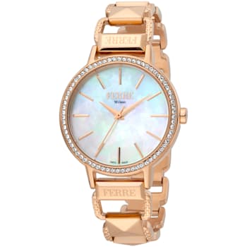 Ferre Milano Women's Classic Rose Stainless Steel Watch