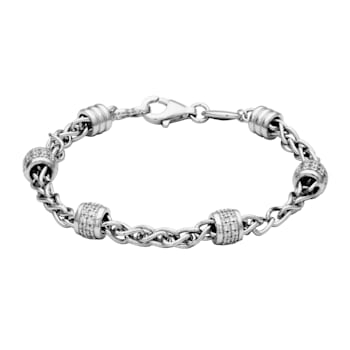 White Cubic Zirconia Rhodium Over Sterling Silver Jewelry Set 3.17ctw