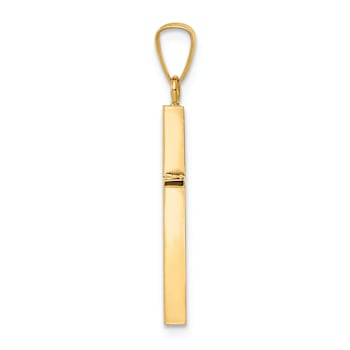 14k Yellow Gold Cross Pendant
