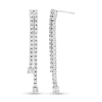 1.50ctw diamond earrings in 14K White Gold