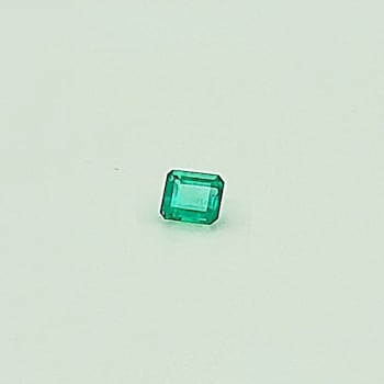 Colombian Emerald 5.4x4.6mm Emerald Cut 0.64ct