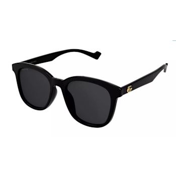 Gucci Black Square Frame / Gray Lens Sunglasses