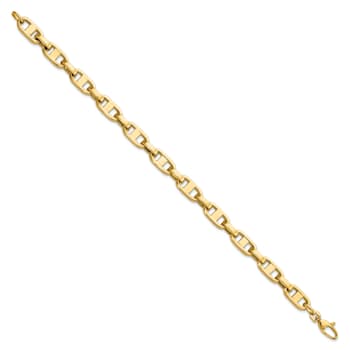 14K Yellow Gold Fancy 8.75-inch Link Bracelet