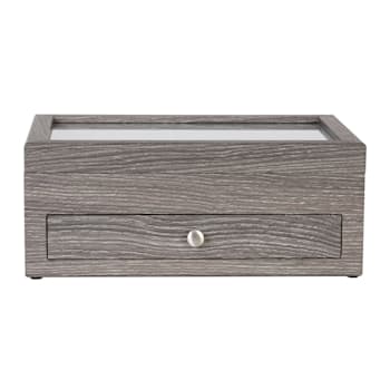 Mele and Co Ardene Grey Wooden Jewelry Case