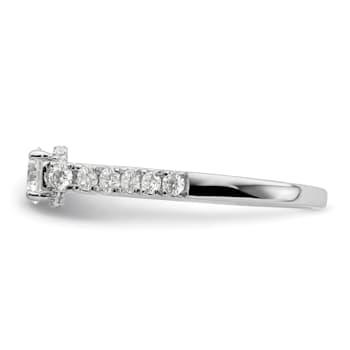 Rhodium Over 14K White Gold Lab Grown Diamond VS/SI GH, Complete
Engagement Ring 0.88ctw