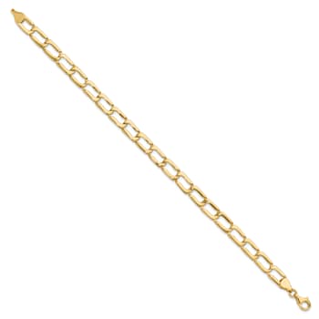14K Yellow Gold Polished Link Bracelet