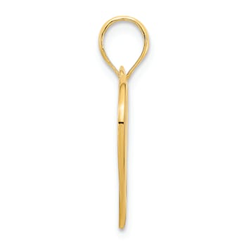 14k Yellow Gold Fancy Heart Pendant