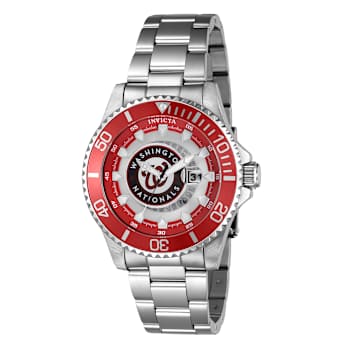 Invicta MLB 47mm Red, White, White, Blue Dial Stainless Steel Band
Quartz Watch