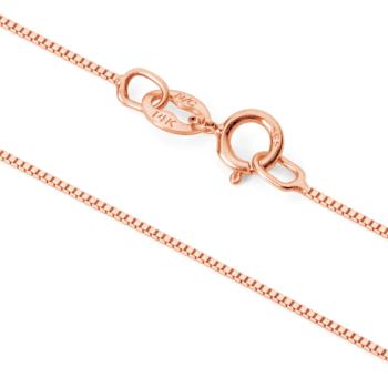 White Cubic Zirconia 14k Rose Gold Cross Pendant With Chain 0.30ctw