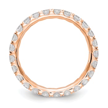 14K Rose Gold Lab Grown Diamond SI1/SI2, G H I, Eternity Band