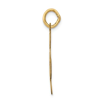 14k Yellow Gold Polished Treble Clef pendant