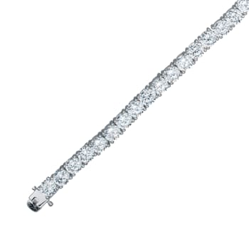 CZ Tennis Bracelet In Sterling Silver 7 Inch