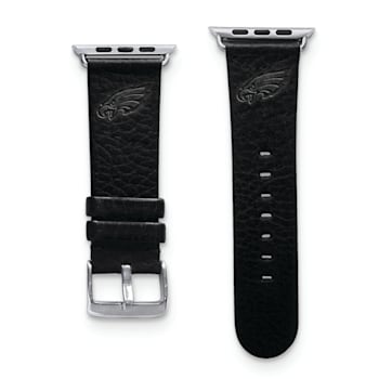 Gametime Philadelphia Eagles Leather Band fits Apple Watch (38/40mm S/M
Black). Watch not included.