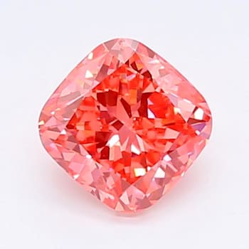1.06ct Vivid Pink Cushion Lab-Grown Diamond VS2 Clarity IGI Certified